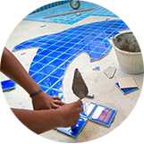 Pool tile repair